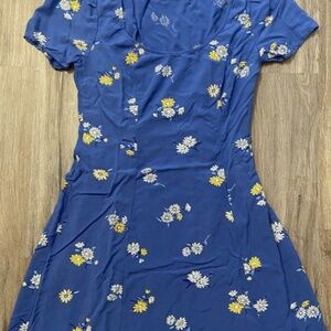 Old Navy Blue/Yellow/White Floral Dress NWT